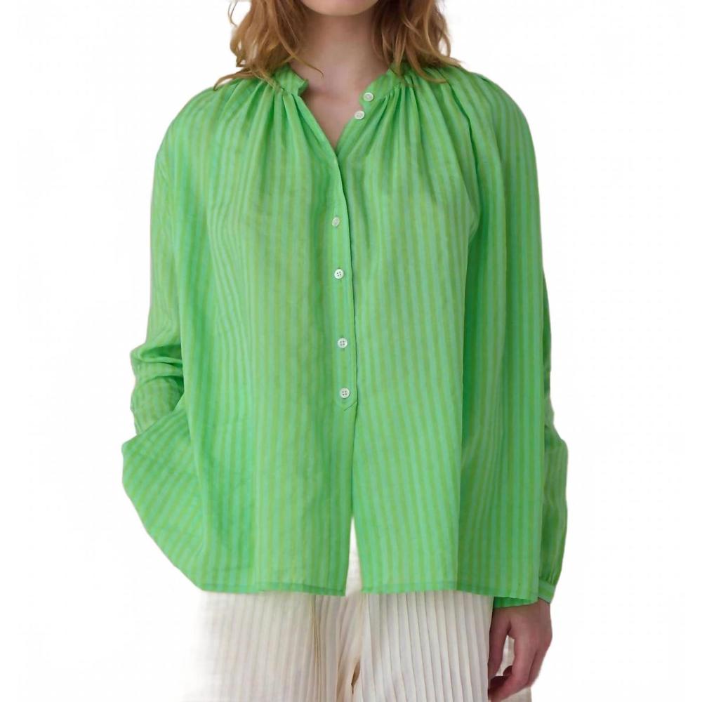 NEW MII COLLECTION nathalie shirt in vert anemone